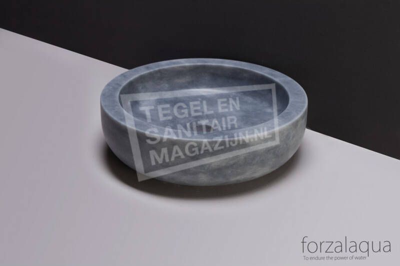 Forzalaqua Verona Waskom Cloudy Marmer Gezoet dia. 40x12 cm