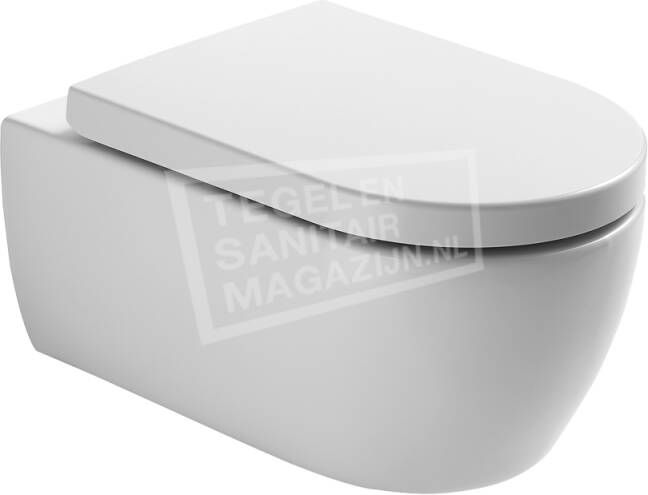 Geberit Sanilux Sub wandcloset EasyFlush zonder spoelrand met UP320 en Sigma20 bedieningspaneel