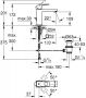 Grohe Eurocube waterbesparende wastafelkraan medium met waste 28mm met temperatuurbegrenzer chroom 23445000 - Thumbnail 3