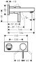 Hansgrohe Metris S afbouwdeel voor inbouw wandkraan met uitloop 16 5cm chroom 31162000 - Thumbnail 2
