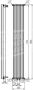Plieger Antika verticale radiator (300x1800) 875 Watt Wit - Thumbnail 2