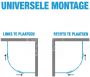 Plieger Class (90x90x185 cm) douchecabine kwartrond Wit 3 mm montage universeel - Thumbnail 4