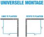 Plieger Class (90x90x185 cm) douchecabine vierkant Wit 3 mm montage universeel - Thumbnail 3