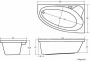 Plieger Cyprus hoekbad acryl ruimtebesparend 160x90cm rechts 43.5cm diep met poten wit 11002020190101 - Thumbnail 3