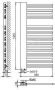 Plieger Frente Destra handdoekradiator (600x1210) 690 Watt Wit - Thumbnail 2
