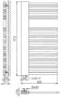 Plieger Frente Destra handdoekradiator (600x1210) 690 Watt Wit - Thumbnail 3