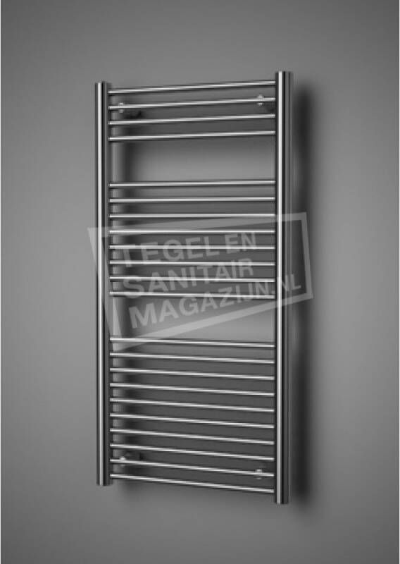 Plieger Inox Giro handdoekradiator (500x1765) 587 Watt Inox