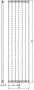 Plieger Perugia verticale radiator (456x1806) 802 Watt Wit - Thumbnail 3