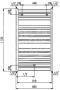 Plieger Vela handdoekradiator (660x1120) 635 Watt Wit - Thumbnail 2