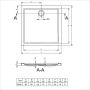 Riho Sion (80x80x4 5 cm) Douchebak Vierkant Acryl Opbouw - Thumbnail 4
