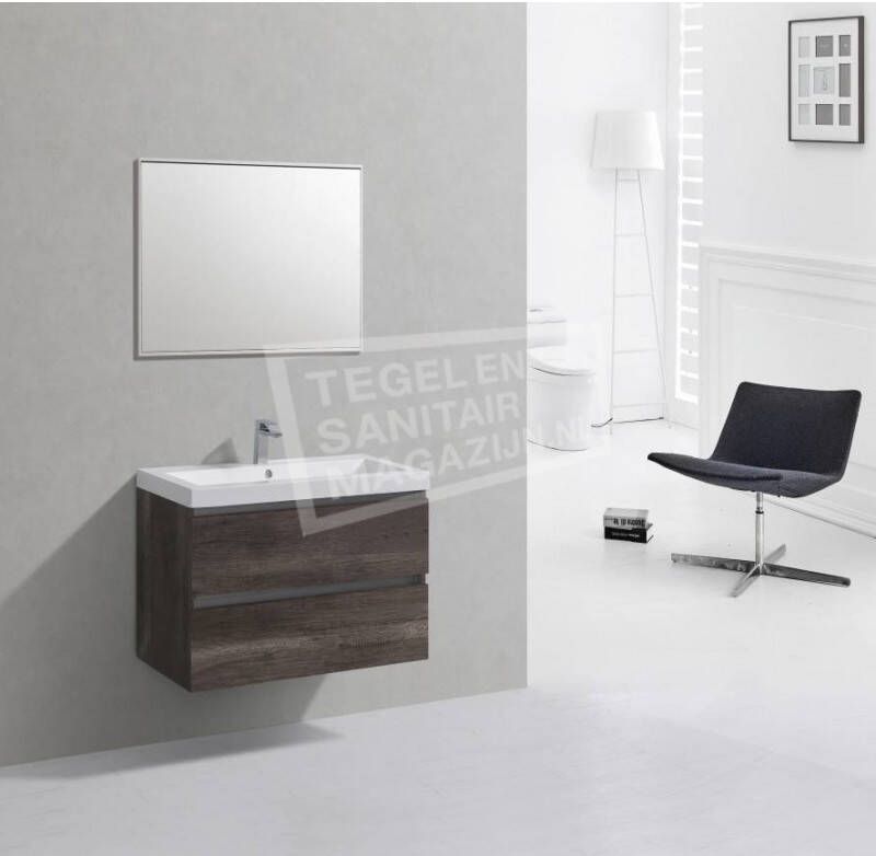 Sanilux badkamer meubel Century Oak 80cm 0 kraangaten