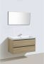 Sanilux badkamer meubel Light Wood 100cm 0 kraangaten - Thumbnail 2