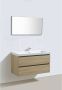 Sanilux badkamer meubel Light Wood 100cm 1 kraangat - Thumbnail 2