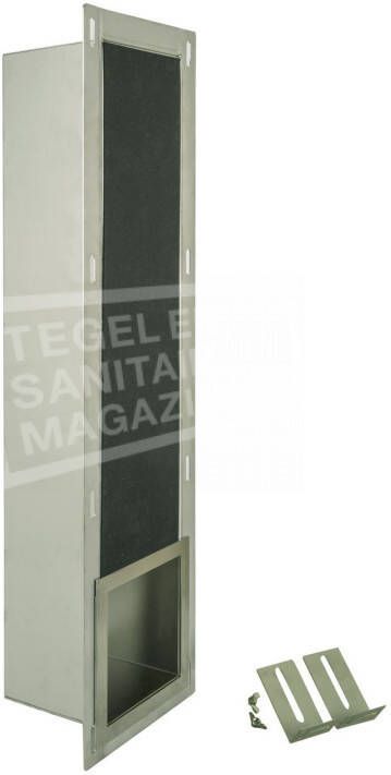 Sanilux Montaggio RVS Inbouw Reserve Rolhouder (14x66x12 cm)