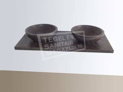 Sanilux Natuurstenen (35x35x12cm) Waskom Rond