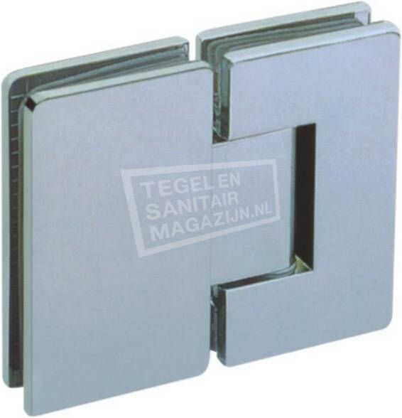 Sanilux Standard Draaideur zonder profiel (70x200 cm) Chroom 8 mm Dik Helder Glas