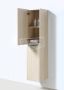 Sanilux Trend Line 160 cm Kolomkast Light Wood met 2 deuren Greeploos Softclose - Thumbnail 2