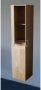 Sanilux Trend Wood 160 cm Kolomkast Eiken met 2 deuren Greeploos Softclose - Thumbnail 2