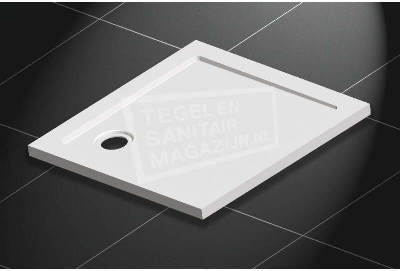 Sanilux Vierkant (90x90x4 cm) Douchebak SMC Wit