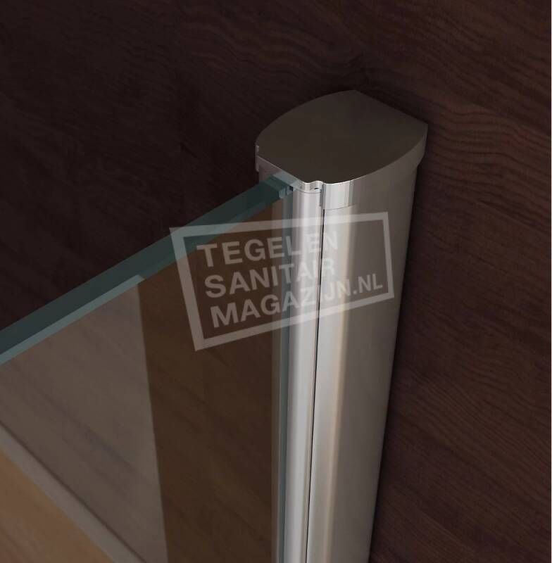 Saniluxe Douchewand 60 cm Glas met Muurprofiel 10 mm NANO