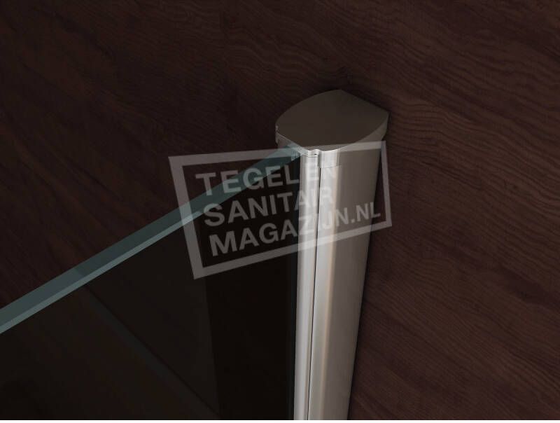 Schulz Rauch Inloopdouche Rookglas (120x200 cm) 10mm Nano Anti-Kalk met Muurprofiel