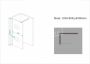 Schulz Rauch Inloopdouche Rookglas (80x200 cm) 10mm Nano Anti-Kalk met Muurprofiel - Thumbnail 2