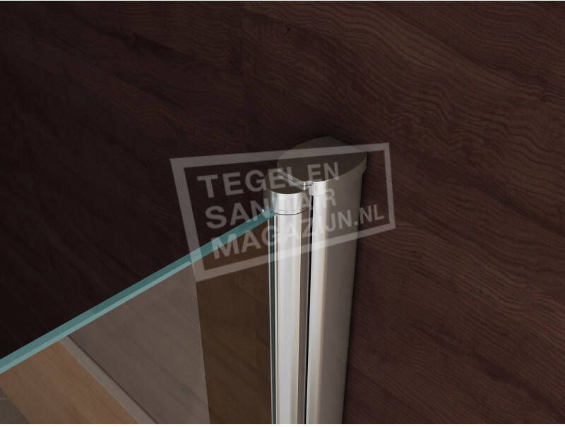 Schulz Teur Dubbele Pendeldeur (100x200 cm) Chroom 6 mm Dik Helder Glas