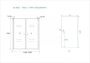 Schulz Teur Dubbele Pendeldeur (120x200 cm) Chroom 6 mm Dik Helder Glas - Thumbnail 2
