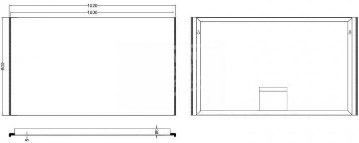 Schulz Tolio Duo-LED Spiegel 100x60 Condensvrij