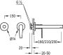 Tres Class inbouw wastafelkraan uitloop 250 mm 20520002 - Thumbnail 2