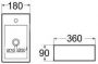 Wiesbaden Fonteinset Rechthoek (36x18cm) + Amador Chroom Kraan Set01 - Thumbnail 4