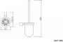 Wiesbaden Ida accessoire-set toiletborstel+toiletrolhouder+haak rond chroom - Thumbnail 8