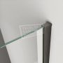 Wiesbaden Graffic inloopdouche 1200 x 2000 x 10 mm nano safety glass folie helder glas mat zwart 20.4259 - Thumbnail 10