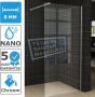 Wiesbaden Slim Douchewand Helder 100x200 cm NANO Chroom profiel - Thumbnail 2