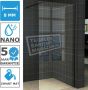 Wiesbaden Slim Douchewand helder 1050x2000x8 mm NANO Zwart Mat Profiel - Thumbnail 2