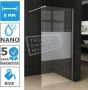 Wiesbaden Slim Douchewand Middenband 1100x2000x8 mm NANO RVS profiel - Thumbnail 2