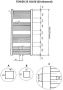 Wiesbaden Designradiator Tower 119x60cm 732 Watt Glans Wit Middenonderaansluiting - Thumbnail 3