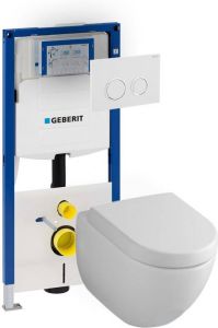 Geberit Villeroy & Boch Subway 2.0 direct flush toiletset met UP320 en Sigma20 bedieningspaneel