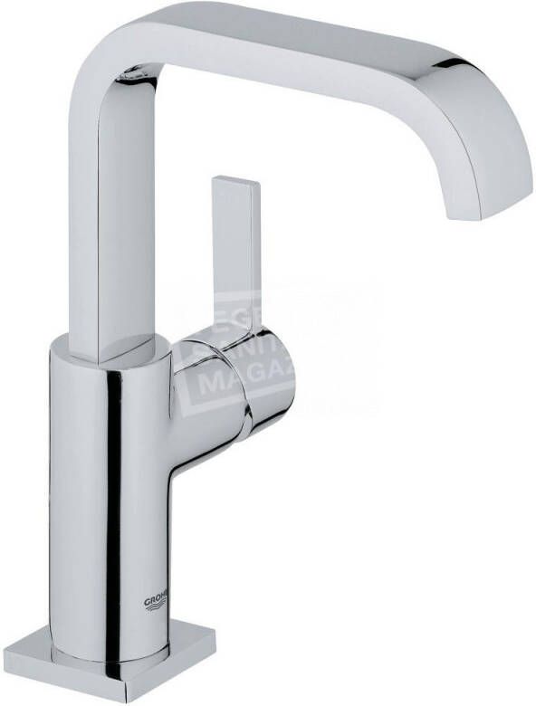 Grohe Allure wastafelmengkraan opbouw standaard zonder waste gladde body EcoJoy chroom 23076000