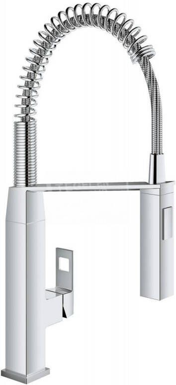Grohe Eurocube Keukenkraan 2 straalsoorten met profesionele handdouche supersteel geborsteld 31395DC0