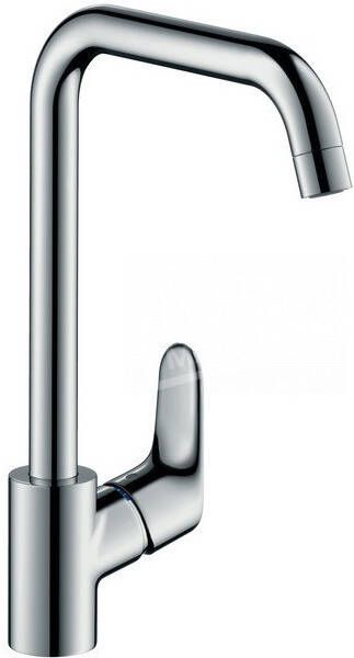 Hansgrohe Focus E2 keukenkraan met hoge draaibare uitloop instelbaar 110 graden 150 graden en 360 graden chroom 31820000