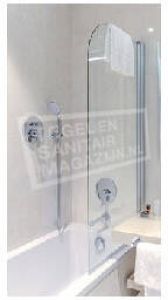 Plieger Bath (68x140 cm) Badklapwand chroom glas