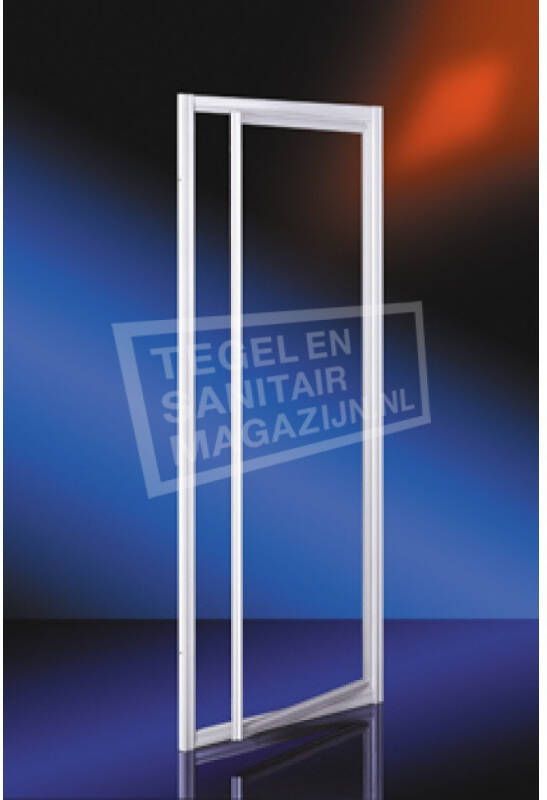 Plieger Class draaideur 3mm glas "omkeerbaar" 86 90x185cm voor nis of zijwand wit