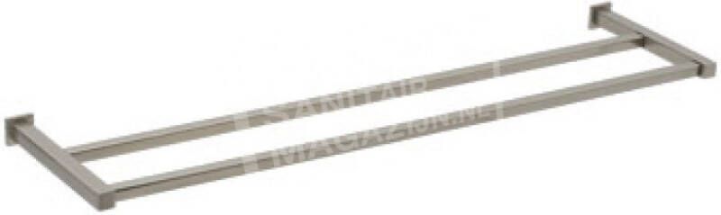 Plieger Cube handdoekhouder 60cm dubbel inox 4784177