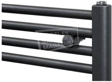 PRORAD radiator 773W recht verticaal buis rond 6x1 2''aansluitingen hxl 1742x500mm mat antraciet