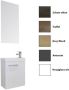 Sanicare Toiletmeubelset Q40 met spiegel grey-wood - Thumbnail 1