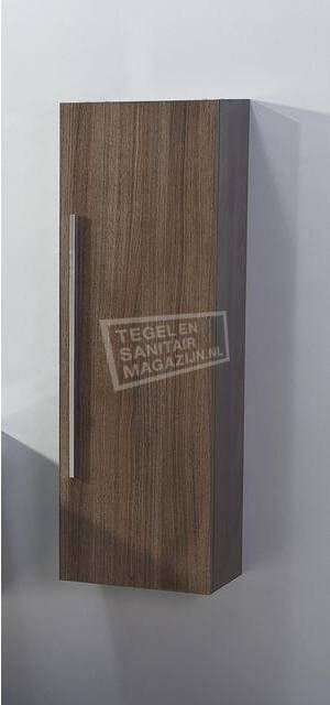 Sanilux Basic 120 cm Kolomkast Grey Oak met 1 deur Softclose