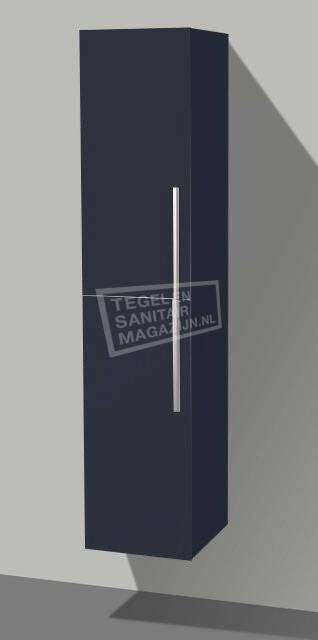 Sanilux Basic 160 cm Kolomkast Hoogglans Antraciet met 2 deuren Softclose