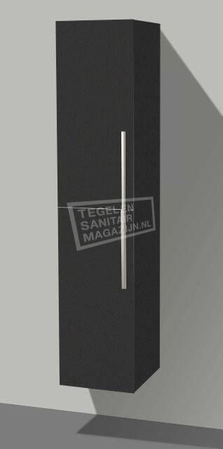 Sanilux Basic 160 cm Kolomkast Zwart Wenge met 2 deuren Softclose