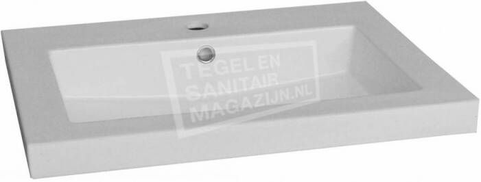 Sanilux Keramische wastafel 60 cm 0 Kraangaten